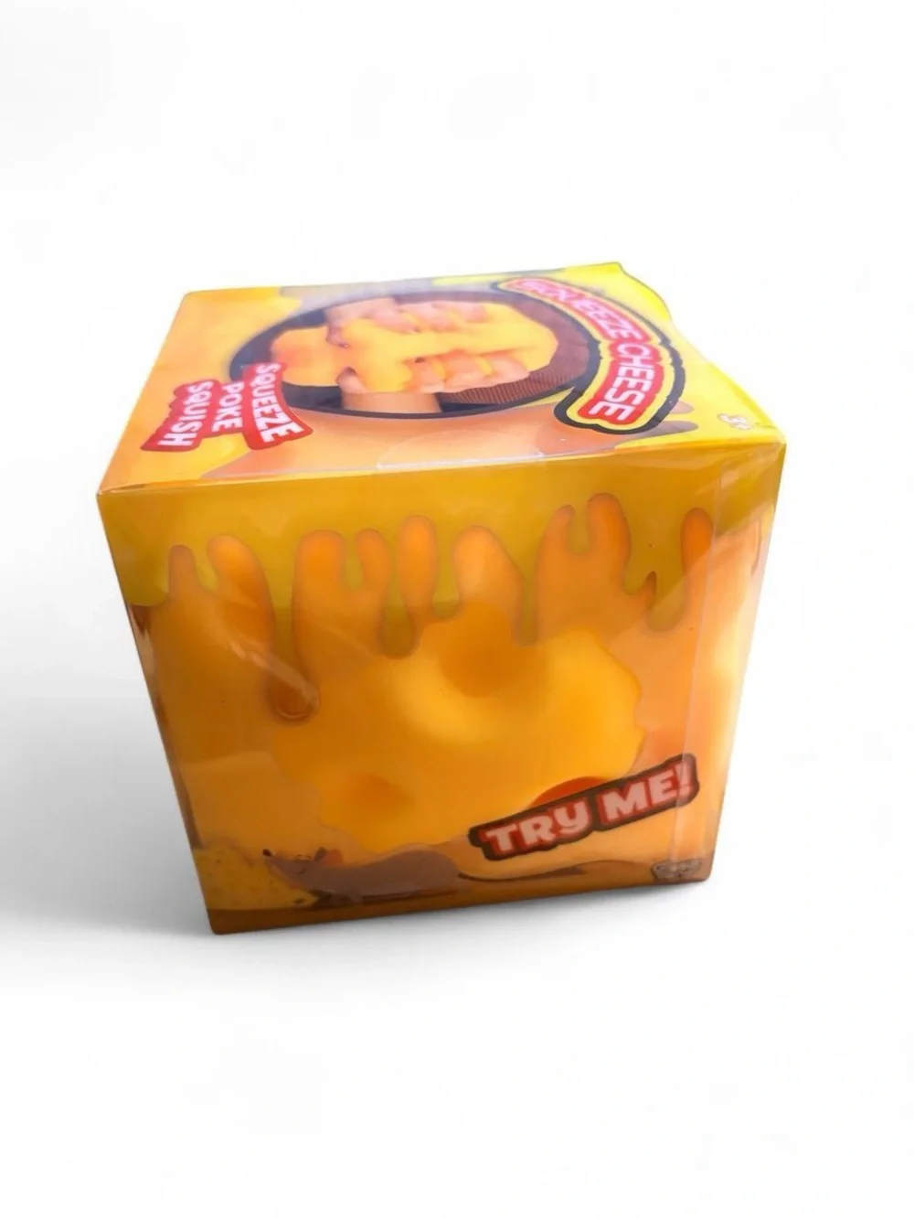 Giggle Zone Squeeze Cheese Squishy Sensory Toy